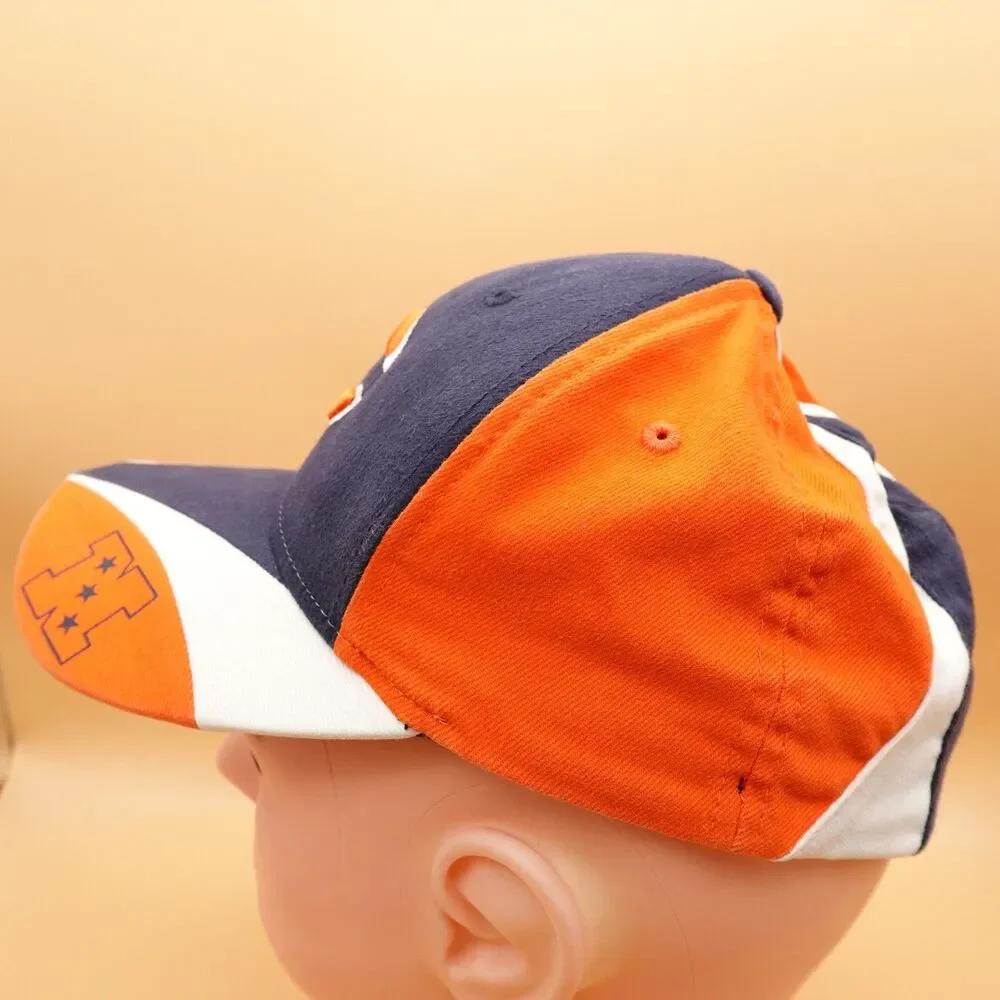 Chicago Bears Hat Cap Strap Back One Size Navy Orange White NFL Football Mens